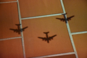 Schatten simulierter Tupolew Bomber