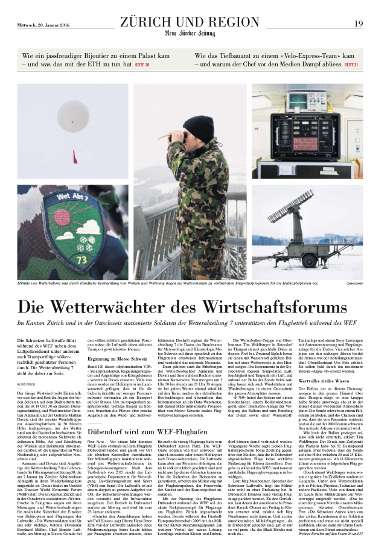 NZZ vom
      20.01.2016 Seite 19